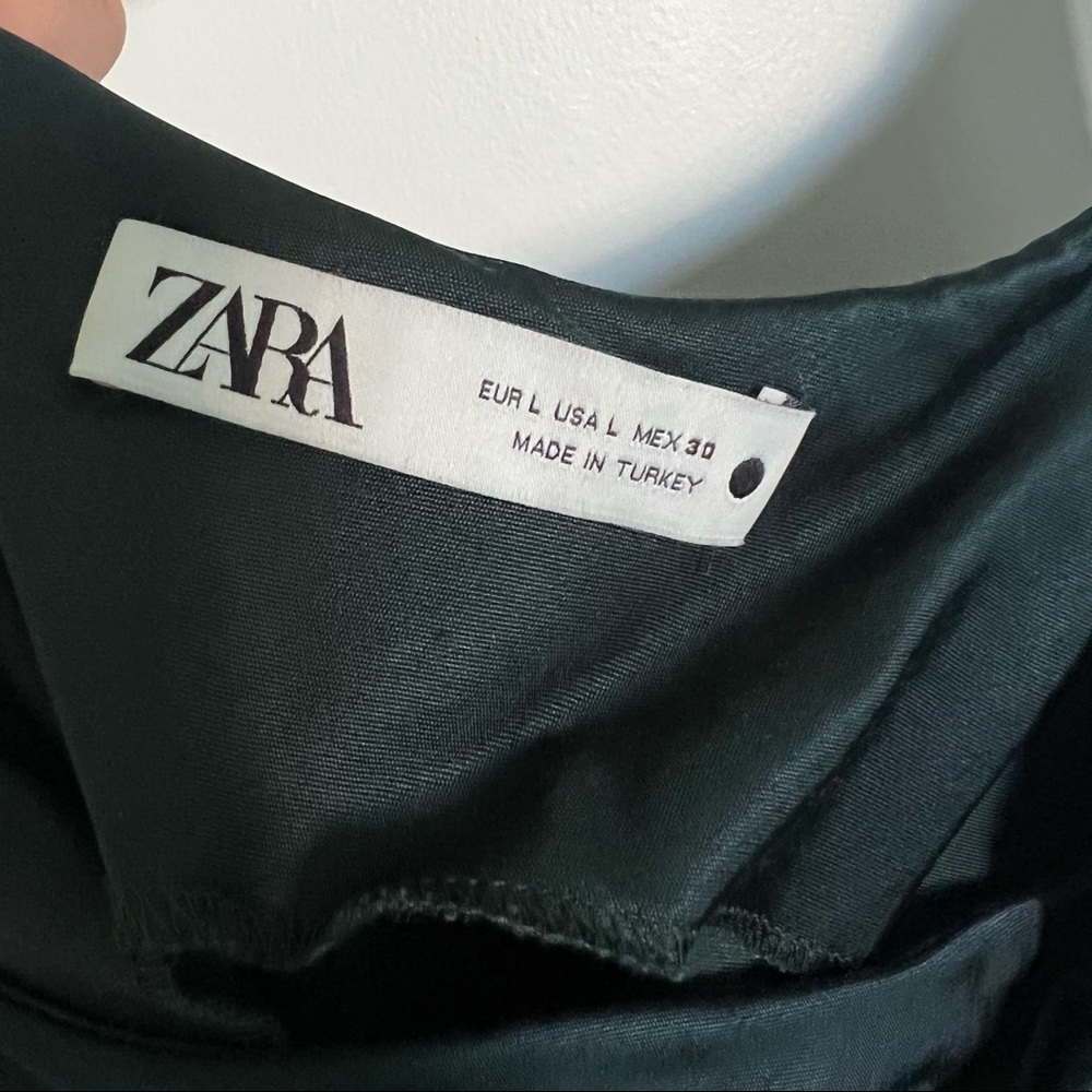 Zara cami dress in dark green - Picture 5 of 5